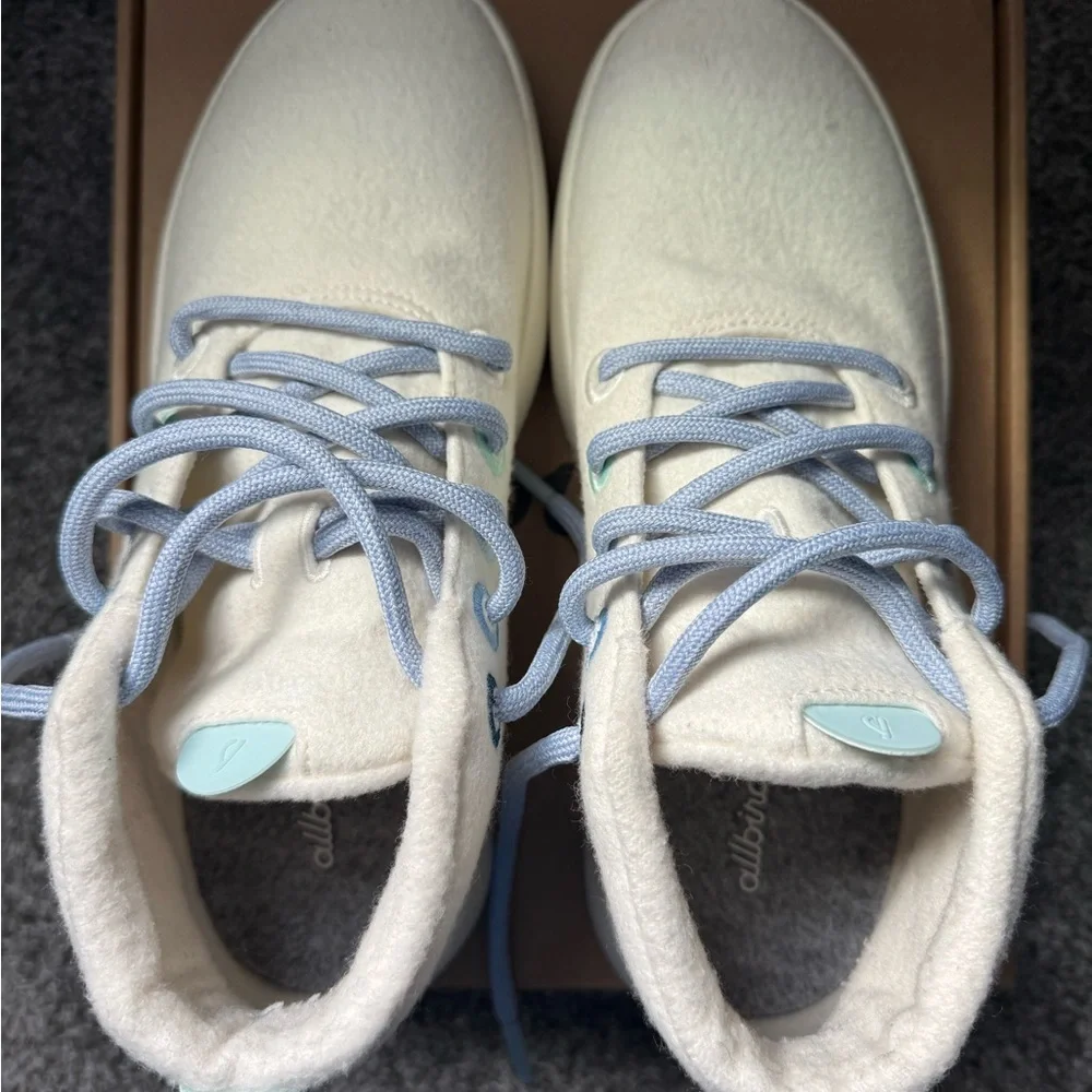 Allbirds Women’s Wool Runner-Up Mizzle - Frost White - Picture 4 of 5